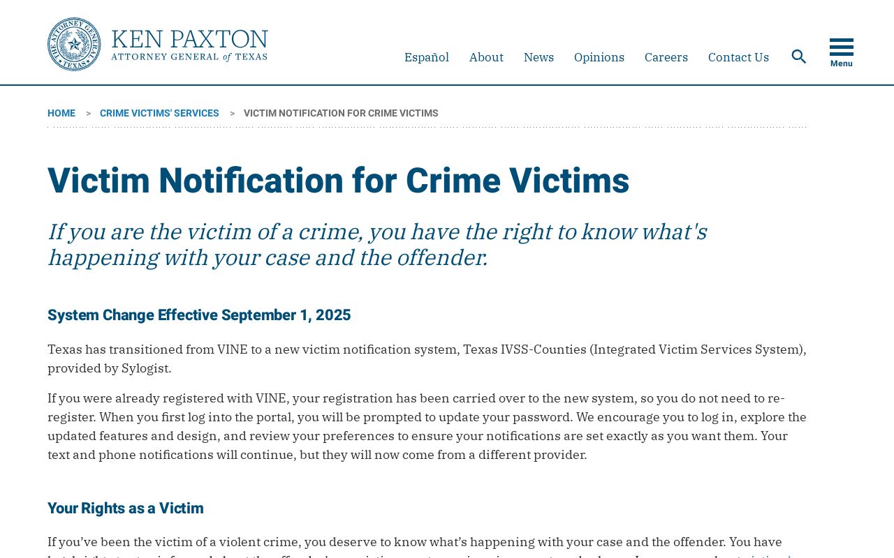 Wichita County Detention Center release notification transition to IVSS